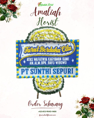 Papan Bunga Duka di Lebak Bulus