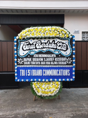 Papan Bunga Duka di Lebak Bulus